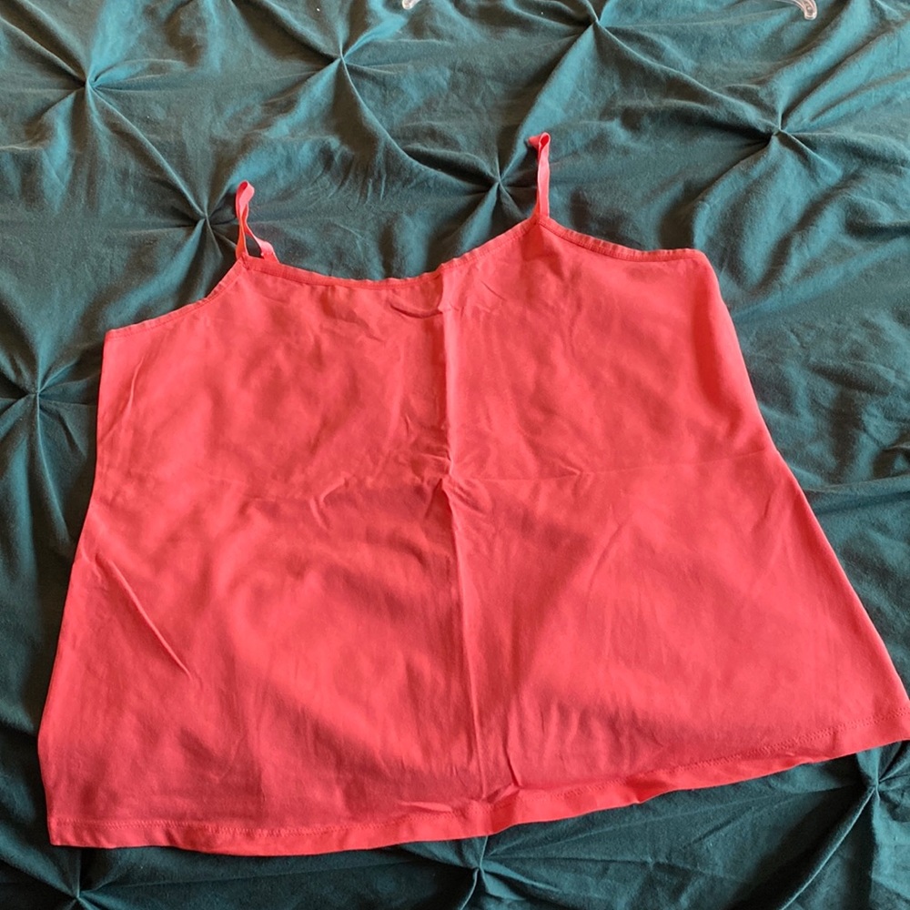 NWT Coral stretch cotton camisole